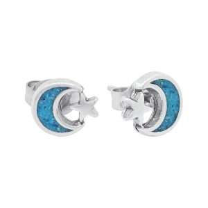 26326<br>ear stud moon & star