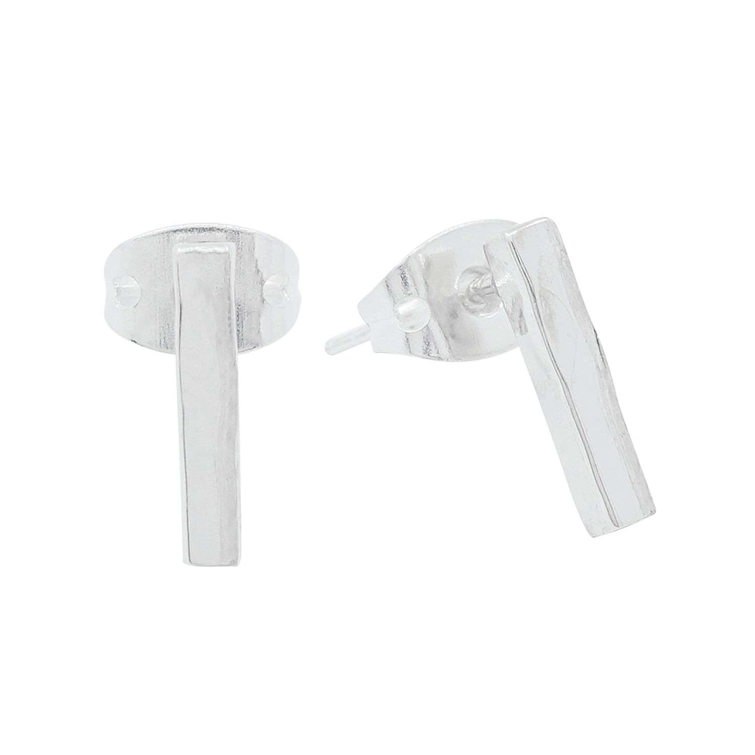 26349<br>ear stud hammered sq wire - Image 1
