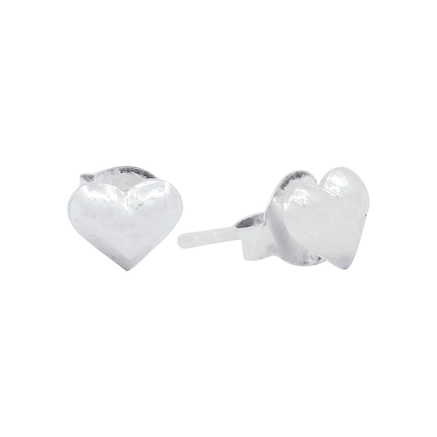 26487<br>ear stud puffed heart - Image 1