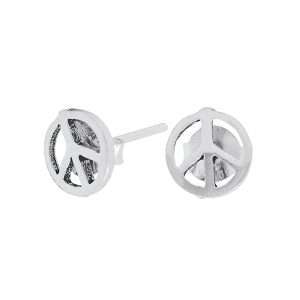 26488<br>ear stud peace sign