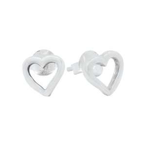 26527<br>ear stud heart outline
