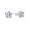 26634<br>ear stud crystal 5 petal flower - Thumbnail Image 1