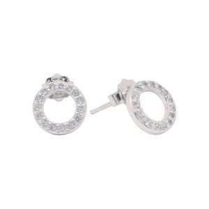 27109<br>ear stud PAVE CZ circle RP