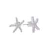 27121<br>ear stud PAVE CZ starfish RP - Thumbnail Image 1