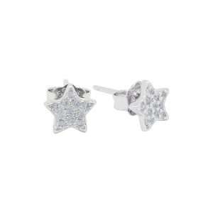 27125<br>ear stud PAVE CZ tiny star RP