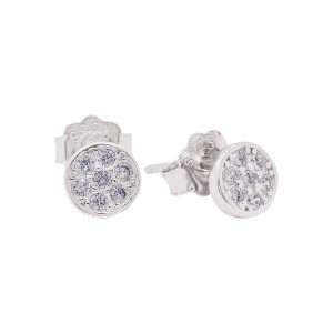 27138<br>ear stud PAVE CZ tiny round RP