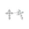 27186<br>ear stud CZ cross .925  RP - Thumbnail Image 1