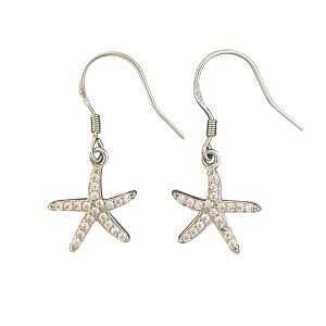 27220 <br> earring starfish pave Sterling Silver RP