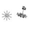 Close-Out-27243 <br> ear stud CZ pin-wheel with cz .925 RP - Thumbnail Image 1