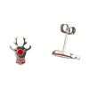 Close-Out-27290 <br> ear stud enamel Santa n Rudolph .925 RP - Thumbnail Image 2
