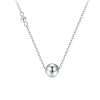 Close-Out-56123 <br> necklace floating bead  16"+2" ext .925 RP - Thumbnail Image 1