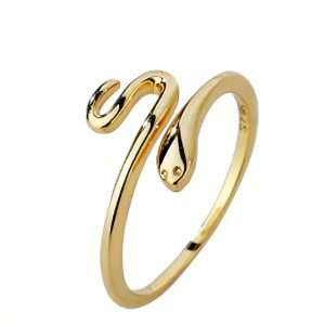 Close-Out-91026 <br> petite snake .925 Gold Plated