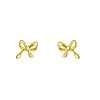 92147 <br> ear stud delicate bow Gold Plated .925 - Thumbnail Image 1