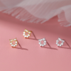 Close-Out-27247 <br> ear stud CZ wreath .925  RP - Thumbnail Image 2