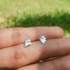 Close-Out-27284 <br> ear stud friendly ghost .925 RP - Thumbnail Image 2
