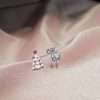 Close-Out-27288 <br> ear stud tree n reindeer .925 RP - Thumbnail Image 2
