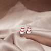 Close-Out-27287 <br> ear stud enamel snowmen .925 RP - Thumbnail Image 2