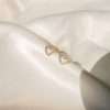 92211 <br> ear stud mini CZ heart 925 Gold Plated - Thumbnail Image 2