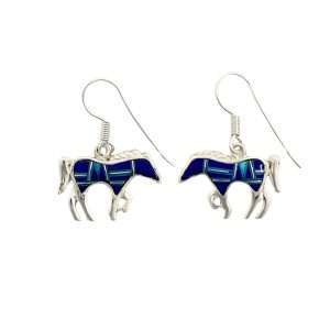 Inlay E-1089S<br>earring Inlay horse