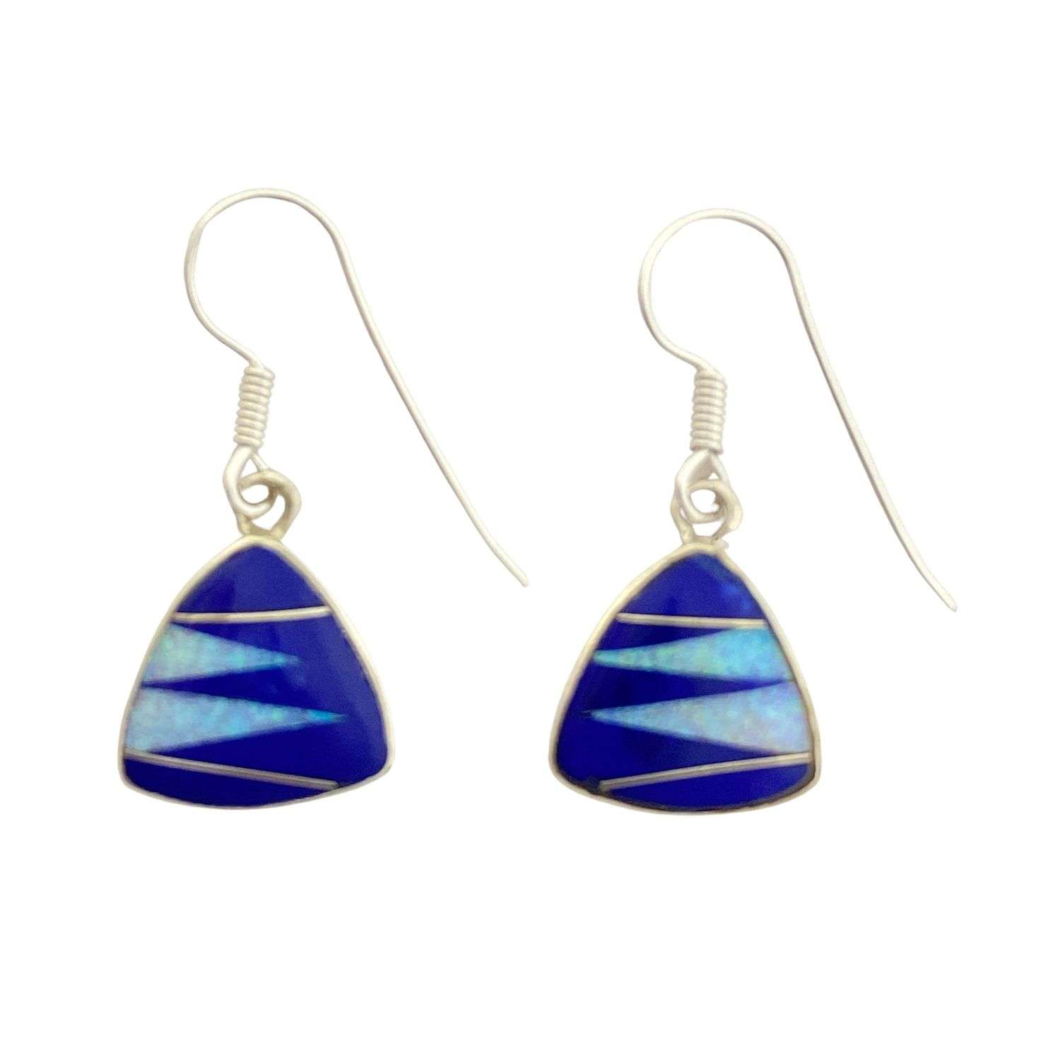 Inlay E-2071S<br>earring Inlay trillion - Image 1
