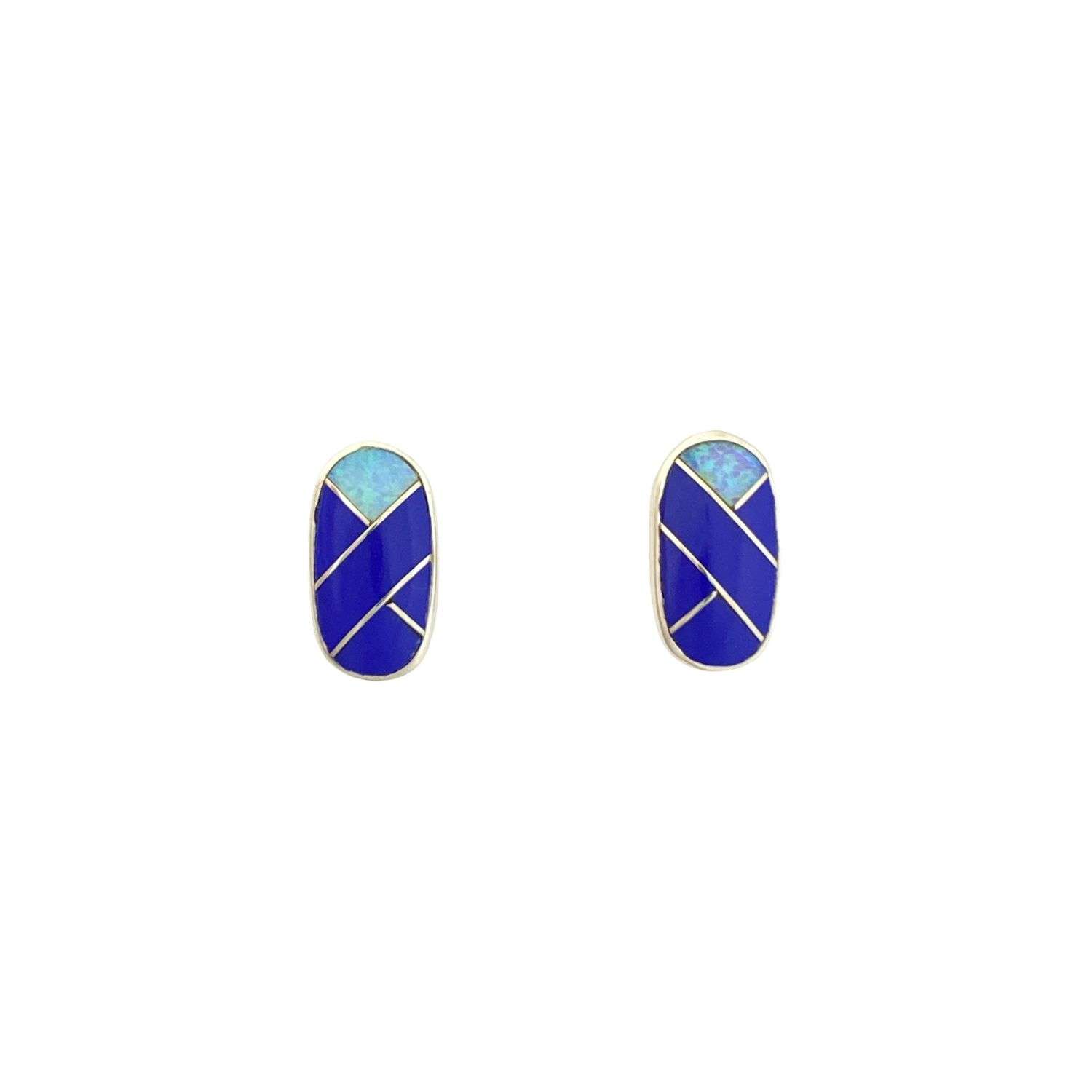 Inlay E-2238S<br>ear stud Inlay long oval - Image 1