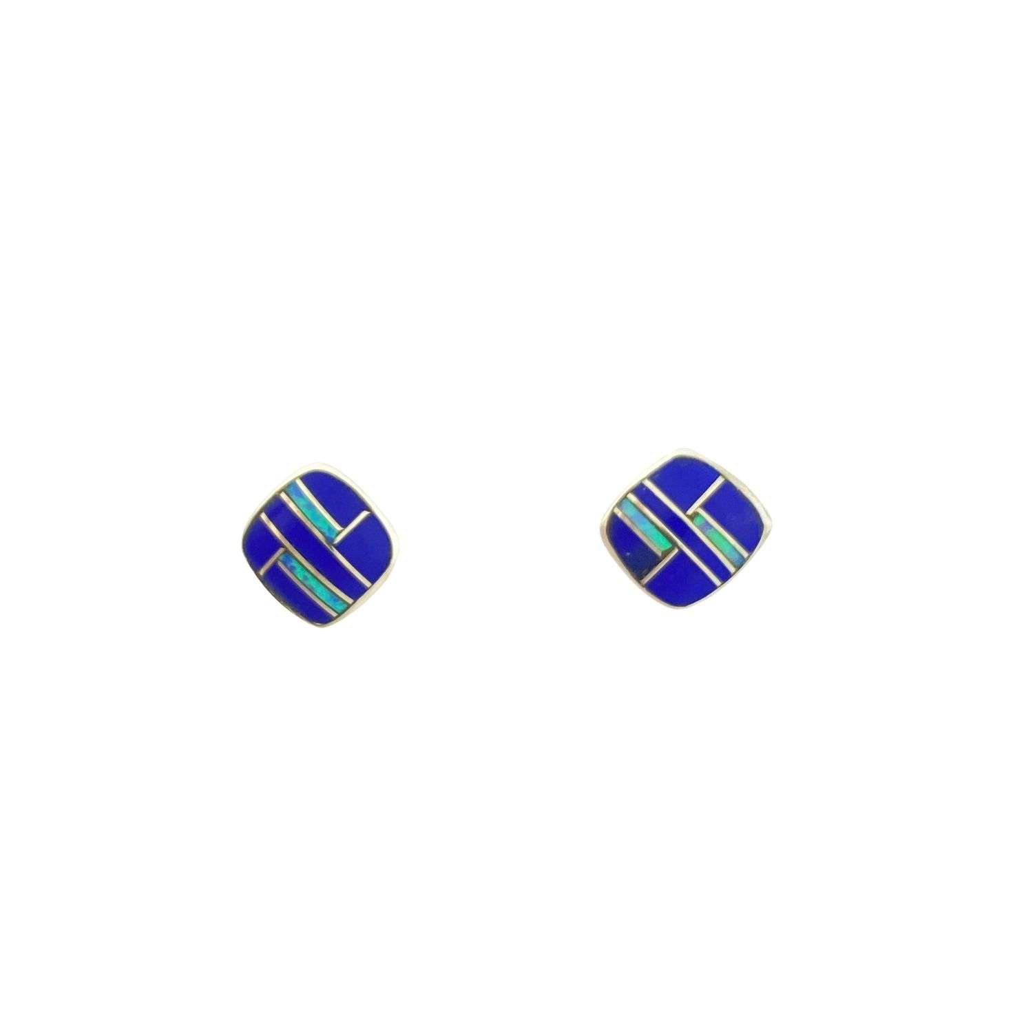 Inlay E-2241S<br>ear stud Inlay sm cushion - Image 1