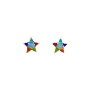 Inlay E-2243S earring inlay star