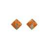 Inlay E-2263S-post <br> earring inlay diamond-post - Thumbnail Image 3