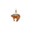 Close-Out-Inlay P-2116S<br>pendant Inlay rounded bear - Thumbnail Image 1