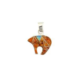 Close-Out-Inlay P-2116S<br>pendant Inlay rounded bear