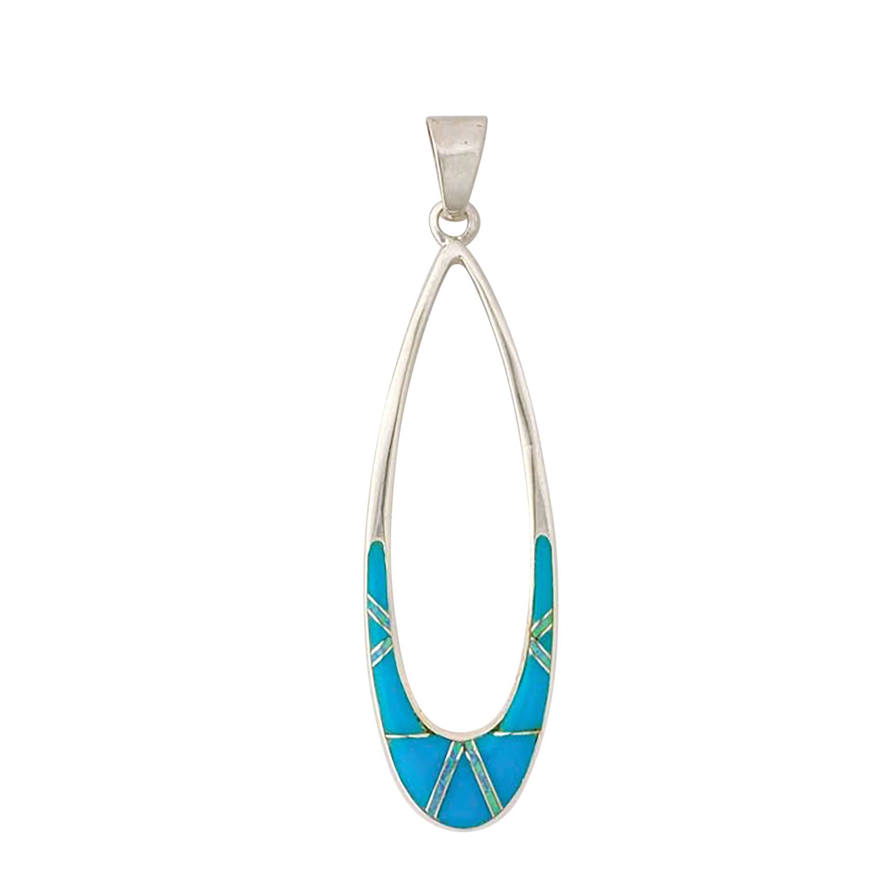 Inlay P-2300S<br>pendant Inlay long open teardrop - Image 1