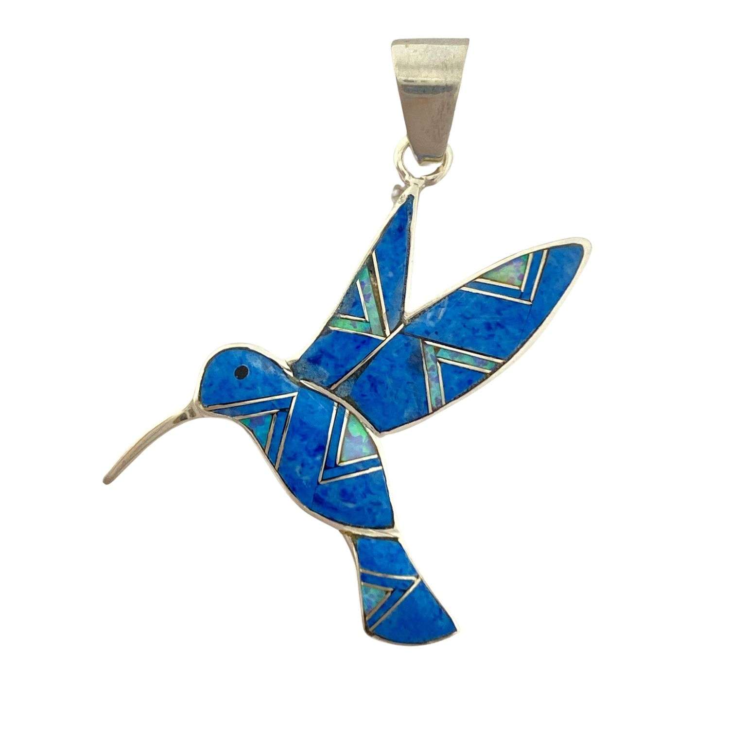 Inlay P-2323S pendant inlay humming bird - Image 1