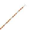 Inlay B-0207S <br> Sterling bracelet Inlay rectangular links, hinged - Thumbnail Image 1
