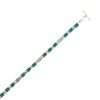 Inlay B-0207S <br> Sterling bracelet Inlay rectangular links, hinged - Thumbnail Image 4