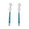 Inlay E-0905S <br> Sterling earring inlay stick 2-sided - Thumbnail Image 4