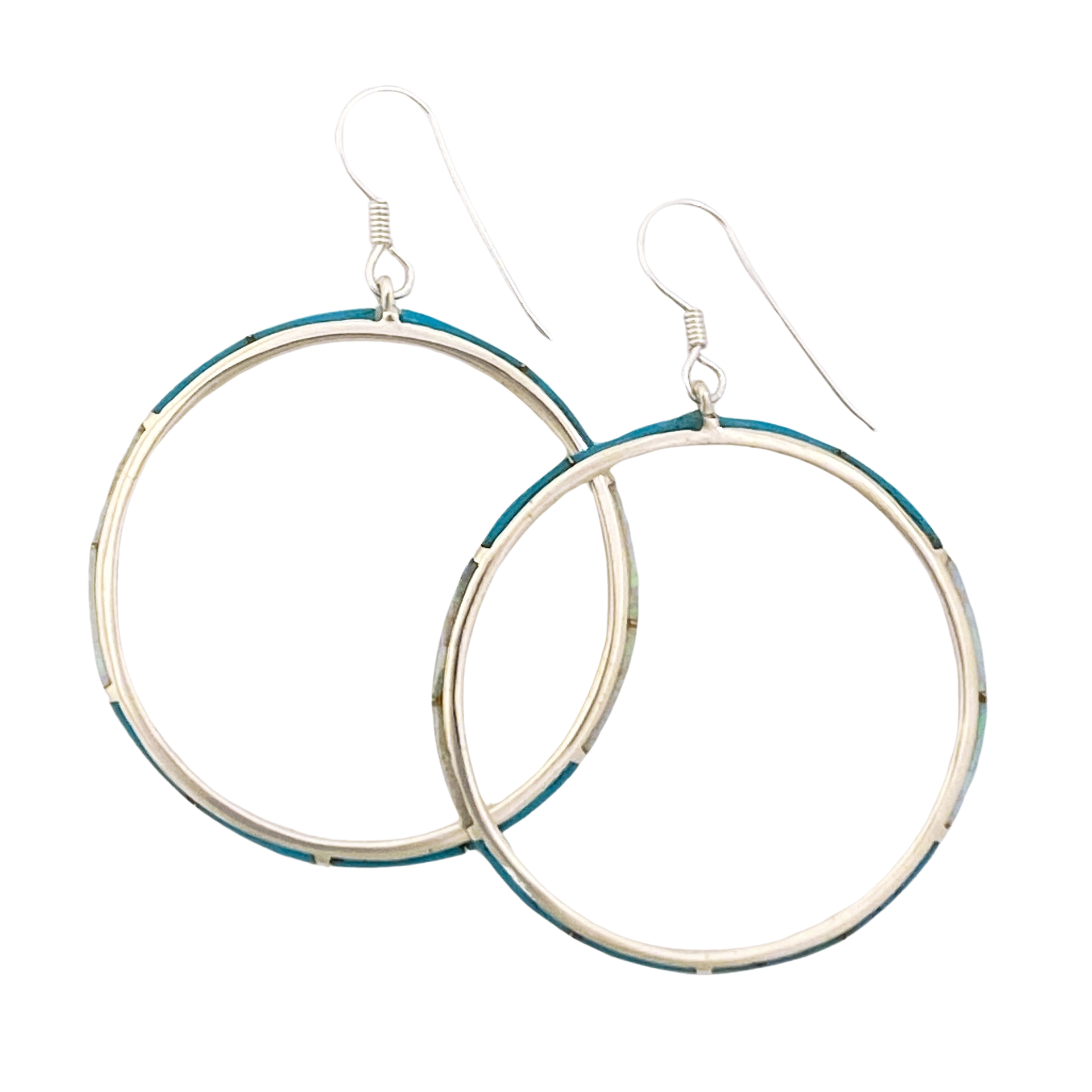 Inlay E-2131S<br>earring Inlay hoop on wire - Image 1