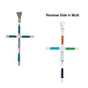 Inlay P-2128S<br>pendant Inlay cross double sided