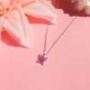 58012 <br> necklace 35.5x5 enamel butterfly 14"+2" ext  .925 E-coat - Thumbnail Image 2