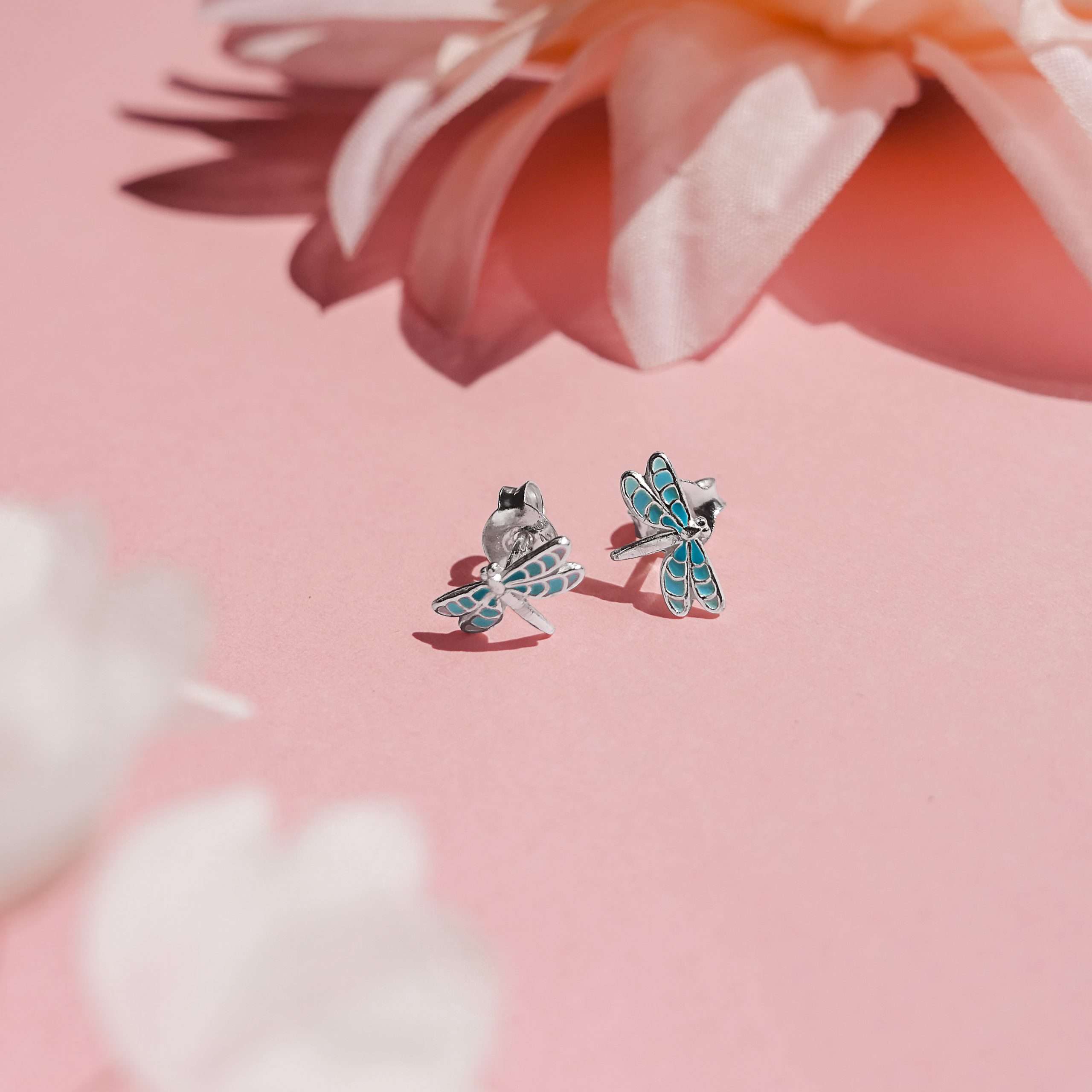 28031 <br> ear stud dragonfly .925 E-coat - Image 2