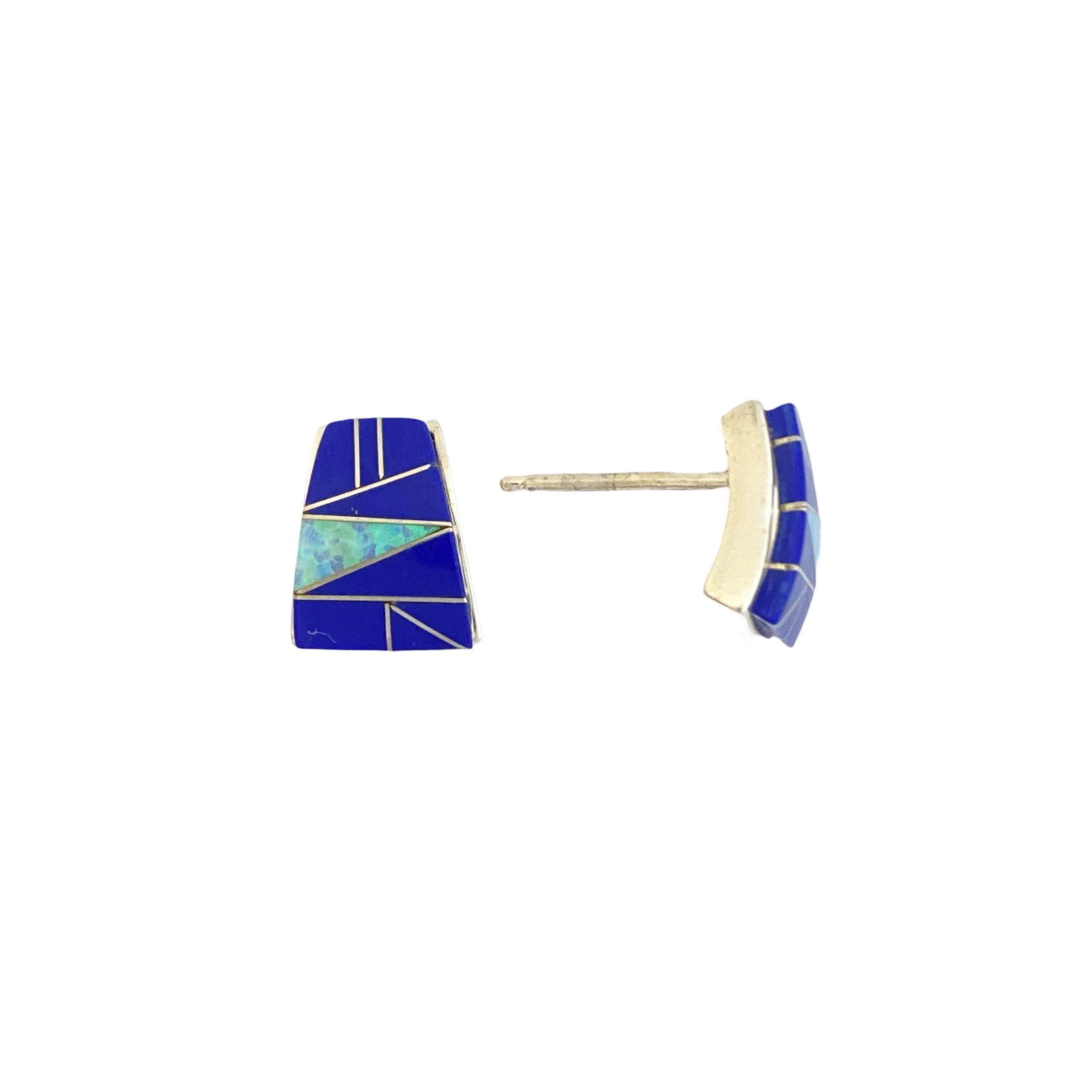 Inlay E-0366S<br>earring Inlay post tapered square - Image 1