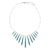 Inlay N-0904 <br> Sterling necklace inlay sticks 1-sided - Thumbnail Image 1