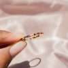 91028 <br>  ring multi colored CZ  *6-9 .925gGoldplated - Thumbnail Image 3