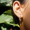 92237 <br> earring twisted pearl huggie .925 goldplated - Thumbnail Image 2