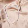 Close-Out-95248 <br> necklace freshwater pearl w/ CZ star 925 goldplated - Thumbnail Image 3