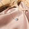 Close-Out-57258 <br> necklace CZ disco ball 8mm 16"+2" ext .925 RP - Thumbnail Image 2