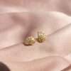 92263 <br> ear stud CZ seashell .925 goldplated - Thumbnail Image 3