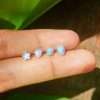 23600 <br> ear stud mini faceted star w/ blue opal - Thumbnail Image 3