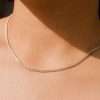 Close-Out-95241 <br> necklace CZ chain 14"+2" ext .925 Goldplated - Thumbnail Image 3
