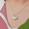 95233 <br> necklace pearl in a shell 16"+2" ext .925 goldplated - Thumbnail Image 2