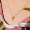 Close-Out-95146 <br> necklace frehwater pearl tulip 16"+2"ext  .925 golplated - Thumbnail Image 2